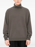 Devoa buttoned high-neck sweater