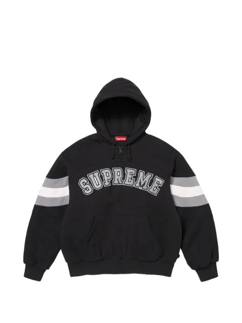 Supreme logo-detail zip-up hoodie