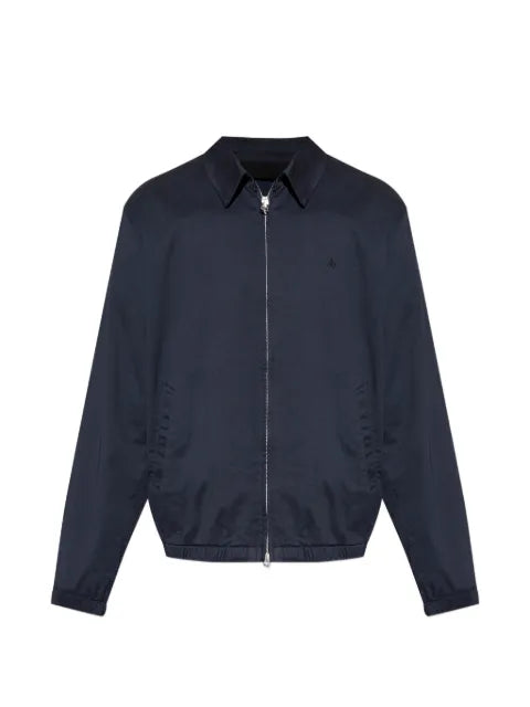 rag & bone logo-embroidered zip-up jacket