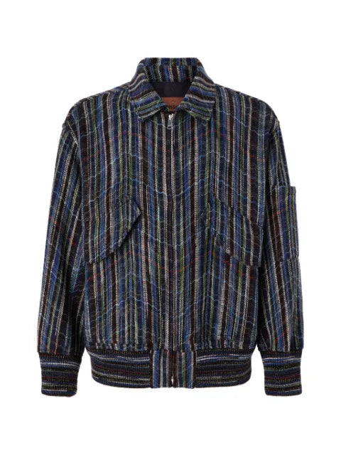Missoni Zigzag-knit zip-up jacket