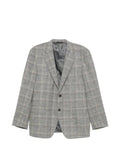 Canali check-pattern single-breasted blazer