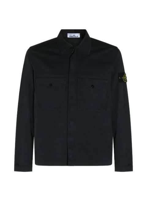 Stone Island Compass-patch shirt jacket