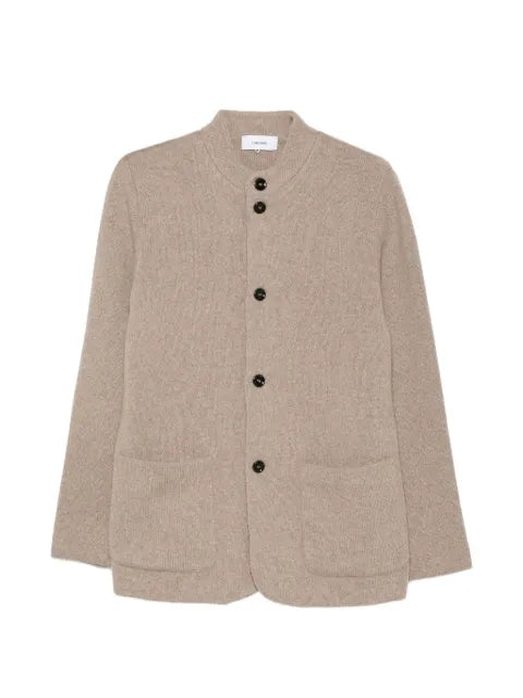 Lardini mandarin-collar button-up jacket