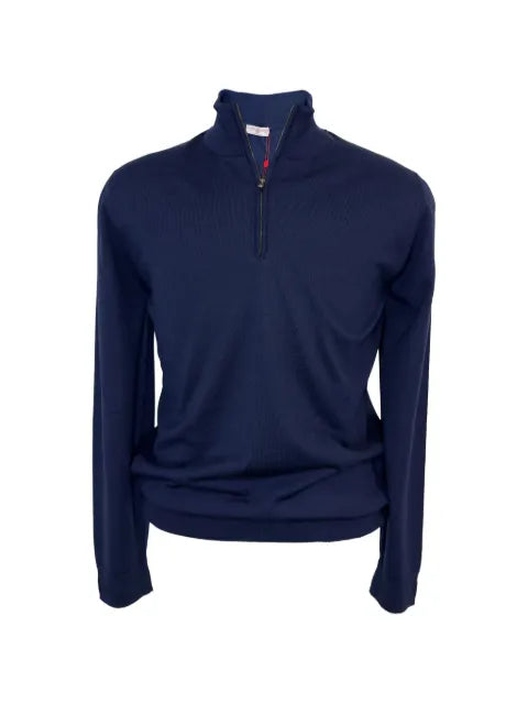 Luciano Barbera quarter-zip wool sweater