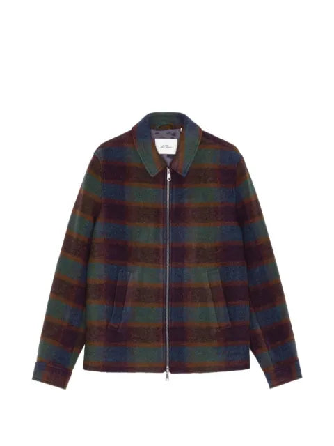 Les Deux check-pattern zip-up jacket