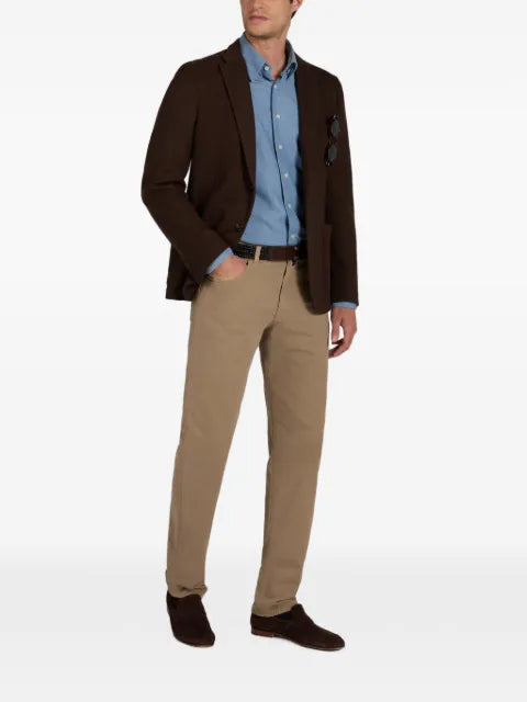 slowear Hopsack slim-fit blazer