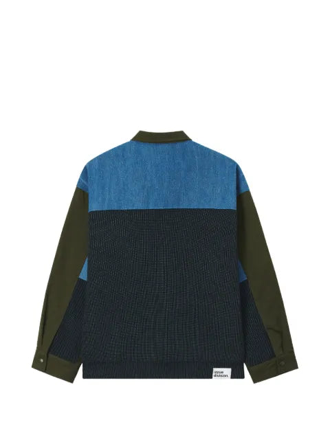 izzue panelled denim-pocket jacket