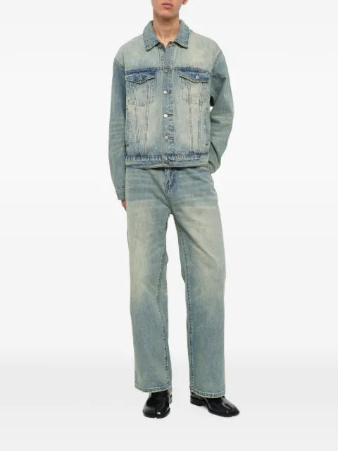 KidSuper dove-embroidered denim jacket