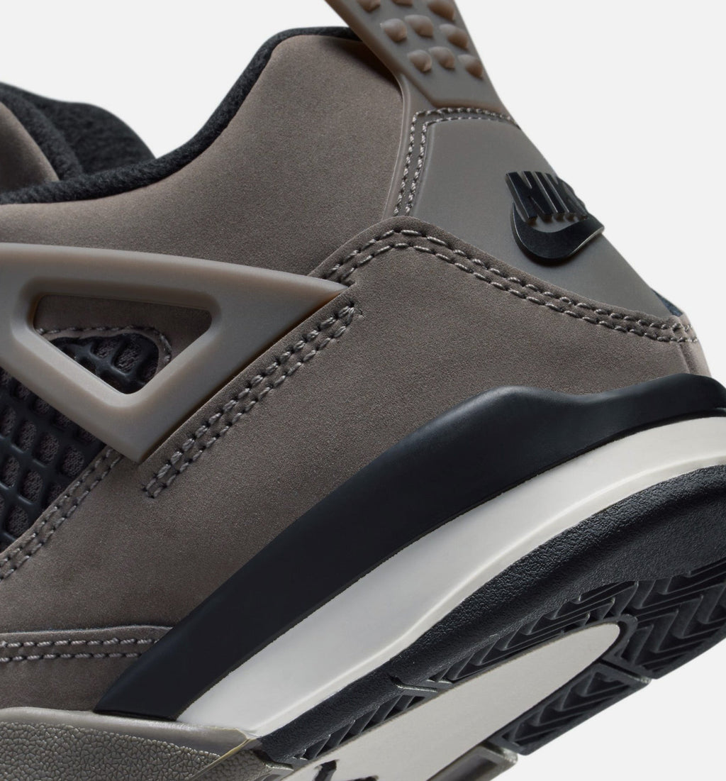 Air Jordan 4 Retro Cave Stone and Black | Preschool Lifestyle Shoe | Cave Stone/Black/Moon Fossil
