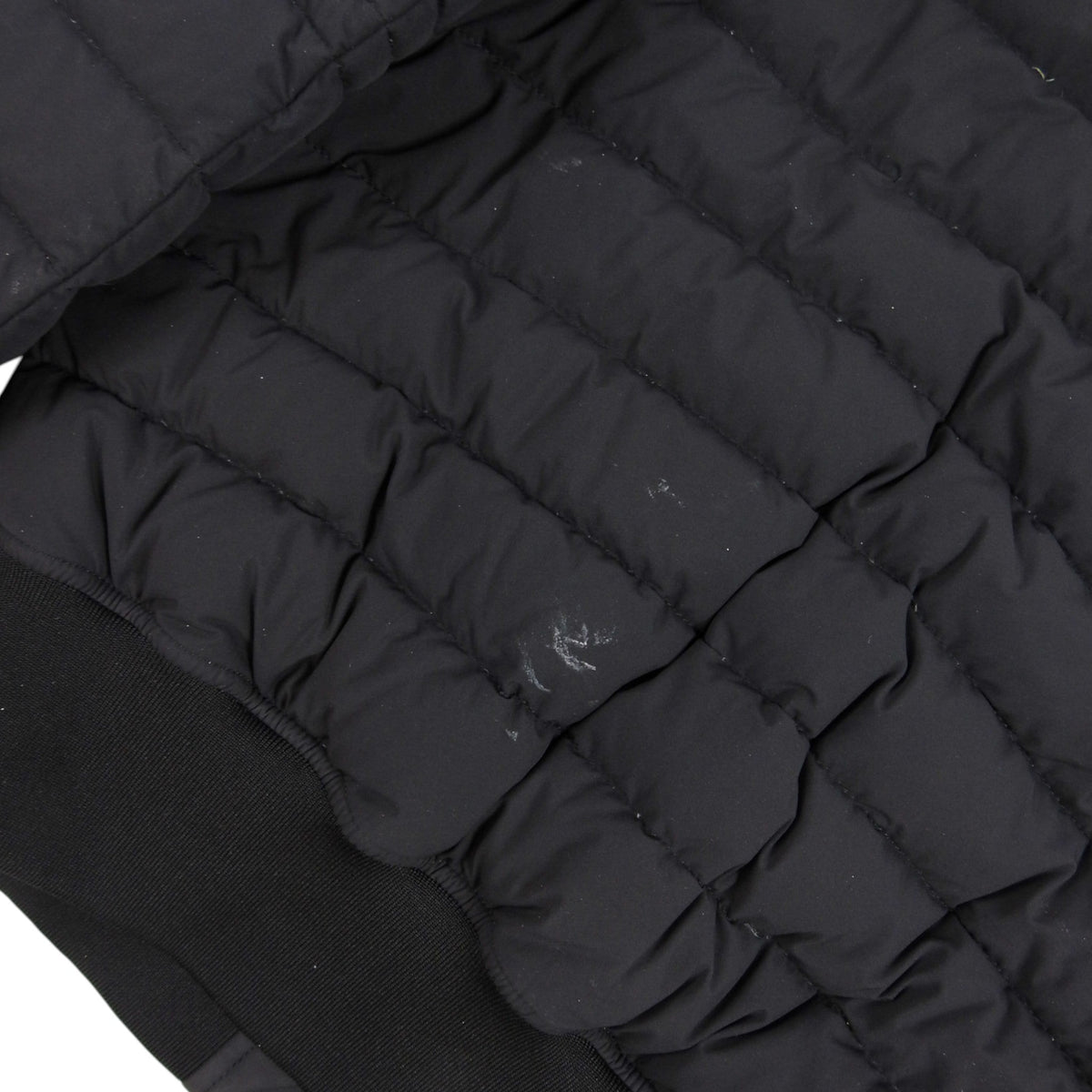 Moncler Women's Navy Blue Lightweight Bomber Down Jacket – Bow Back Detail Quilted Puffer