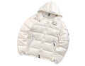 Moncler Ivory White Hooded Puffer Jacket – Quilted Design & Zip Pockets