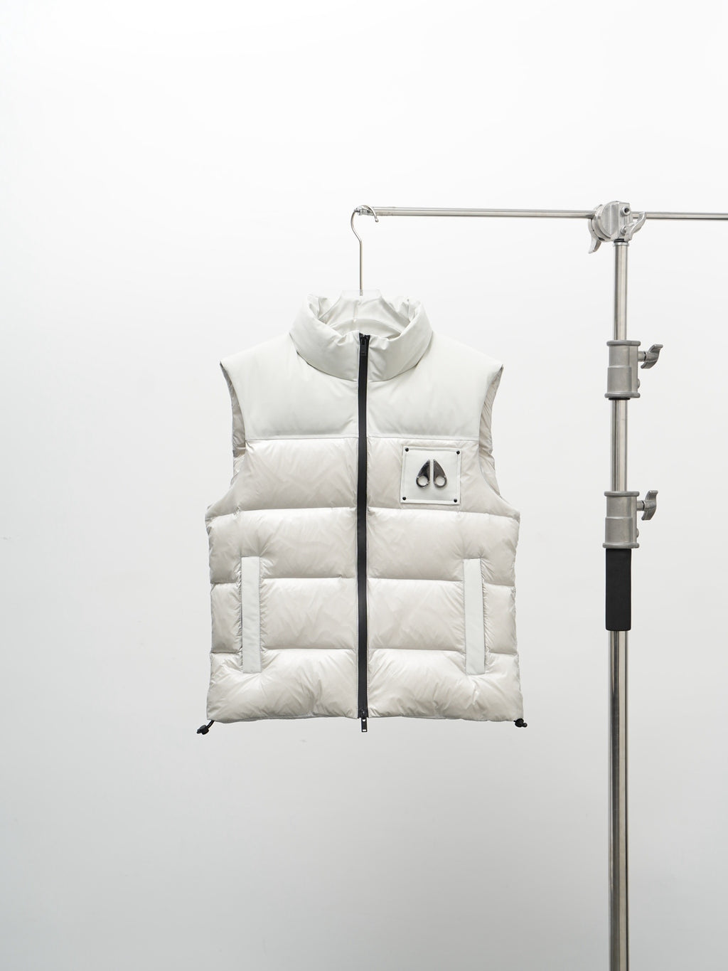 Moose Knuckles Women's White Down Vest – Sleeveless Puffer Jacket