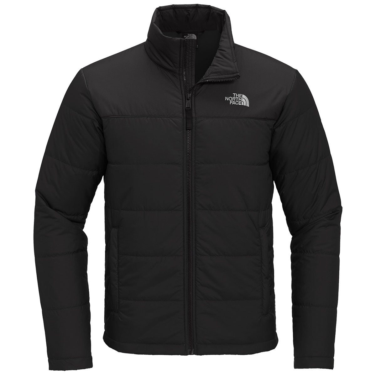 The North Face Men's Black Synthetic Insulated Jacket – Midlayer Wide-Baffle Puffer