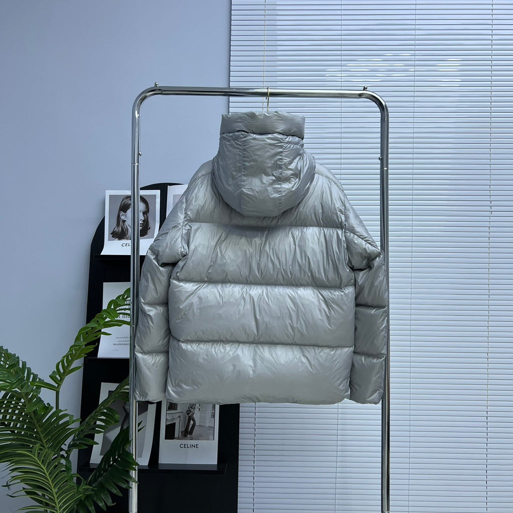 Canada Goose Men's Silver Grey Hooded Down Jacket – Arctic Program Puffer Jacket