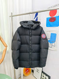 Canada Goose Men's Black Hooded Puffer Jacket – Arctic Program Oversized Down Jacket