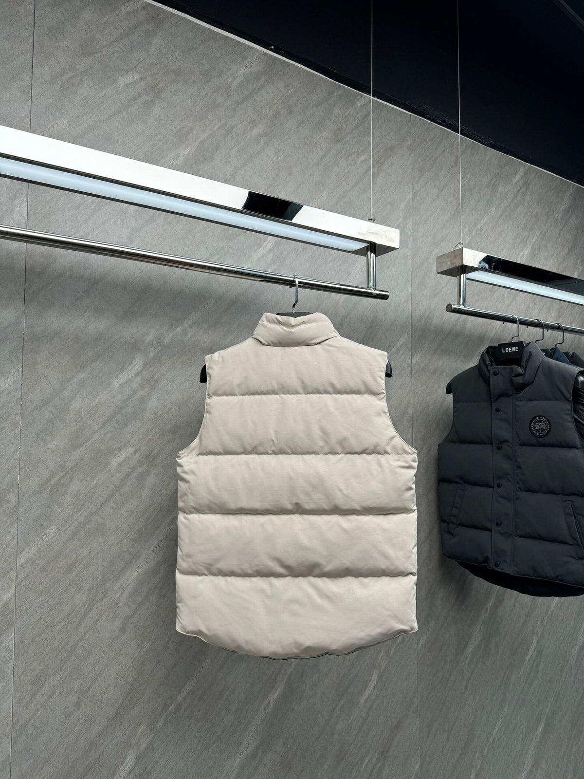 Canada Goose Men's Cream Down Vest – Freestyle Crew Sleeveless Puffer Jacket