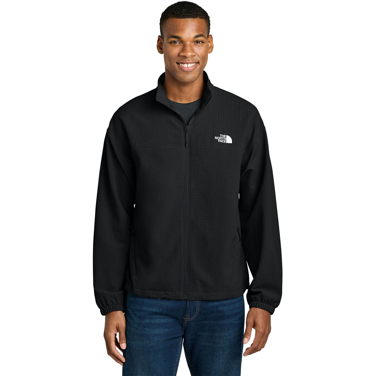 The North Face Men's Black Apex Softshell Jacket – Wind-Resistant Stretch Full-Zip Midlayer