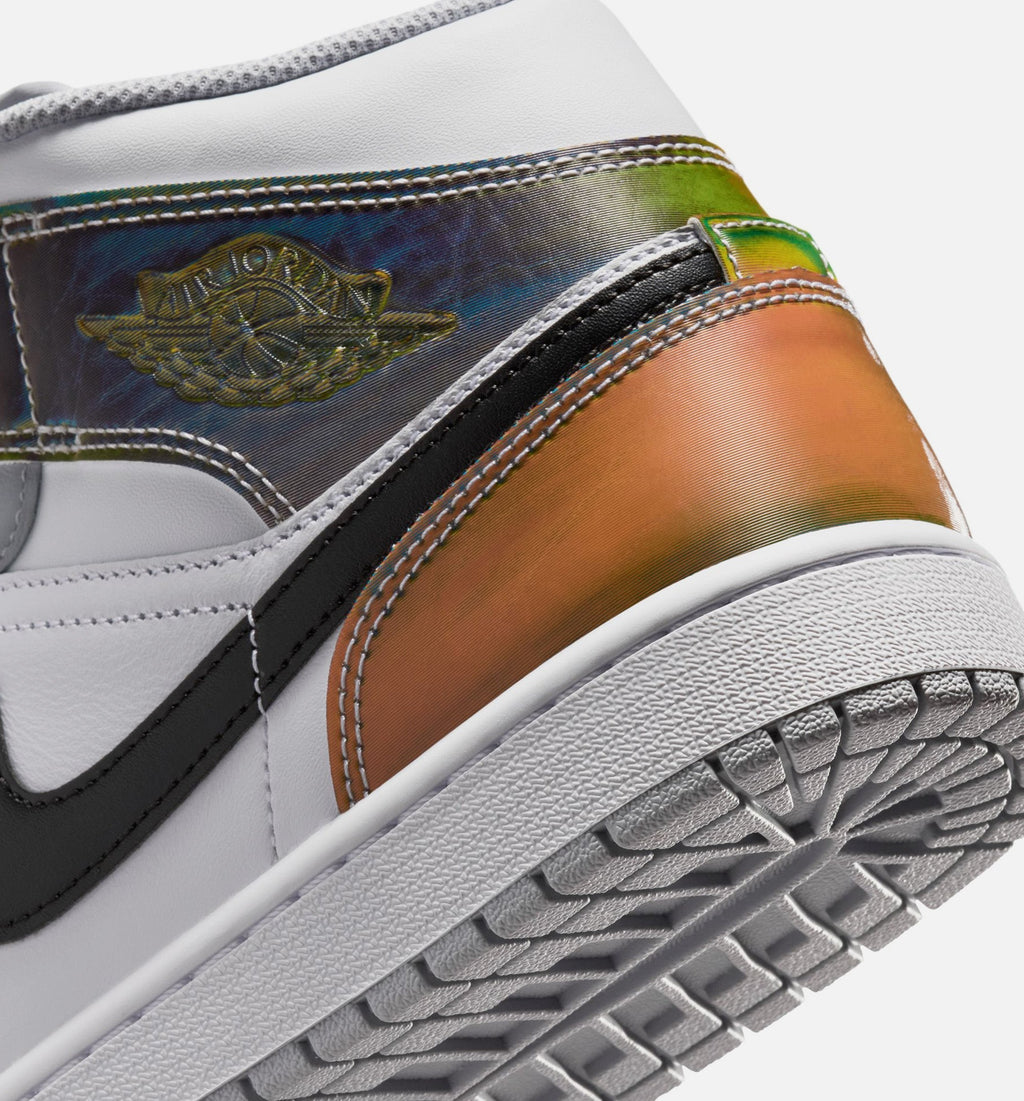 Air Jordan 1 Mid SE - Men's Lifestyle Sneaker (Black/White/Wolf Grey)