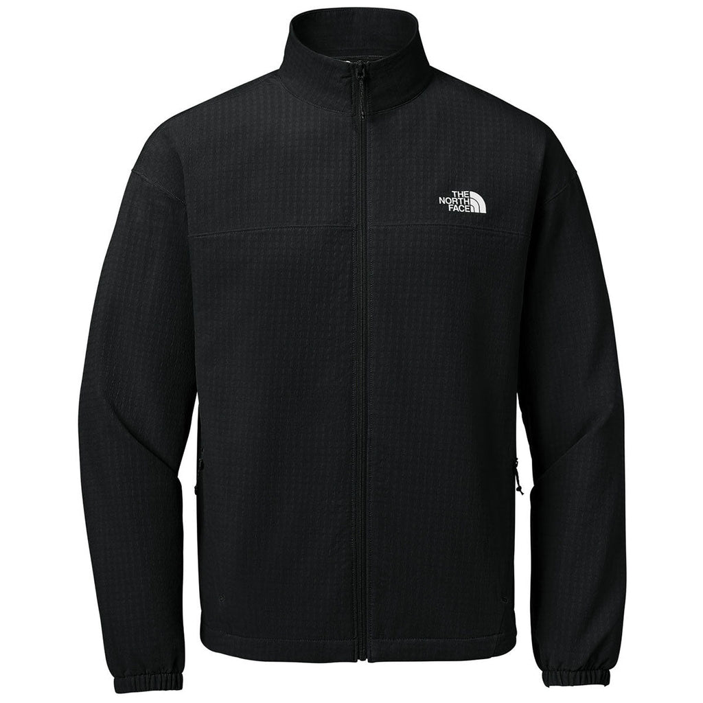 The North Face Men's Black Apex Softshell Jacket – Wind-Resistant Stretch Full-Zip Midlayer