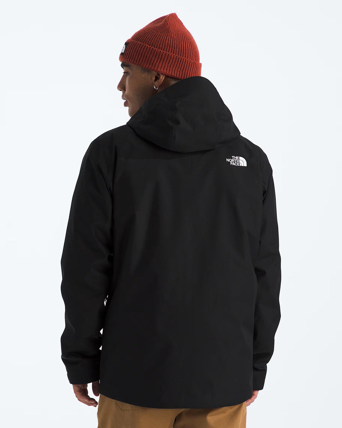The North Face Men's Black Hooded Shell Jacket – DryVent Waterproof Windproof Outdoor Rain Coat