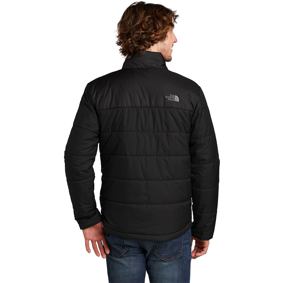 The North Face Men's Black Synthetic Insulated Jacket – Midlayer Wide-Baffle Puffer