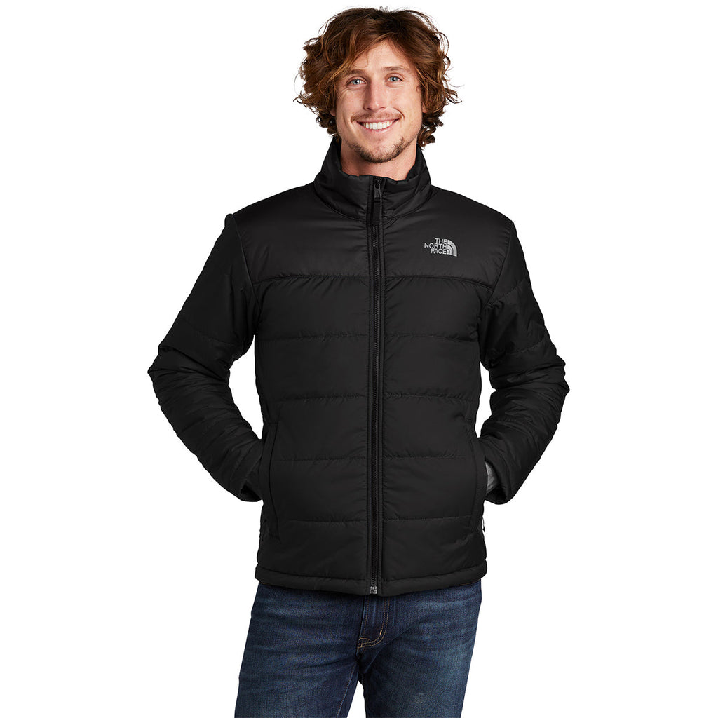 The North Face Men's Black Synthetic Insulated Jacket – Midlayer Wide-Baffle Puffer