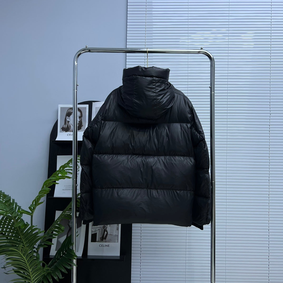 Canada Goose Men's Black Hooded Down Jacket – Arctic Program Oversized Puffer Jacket