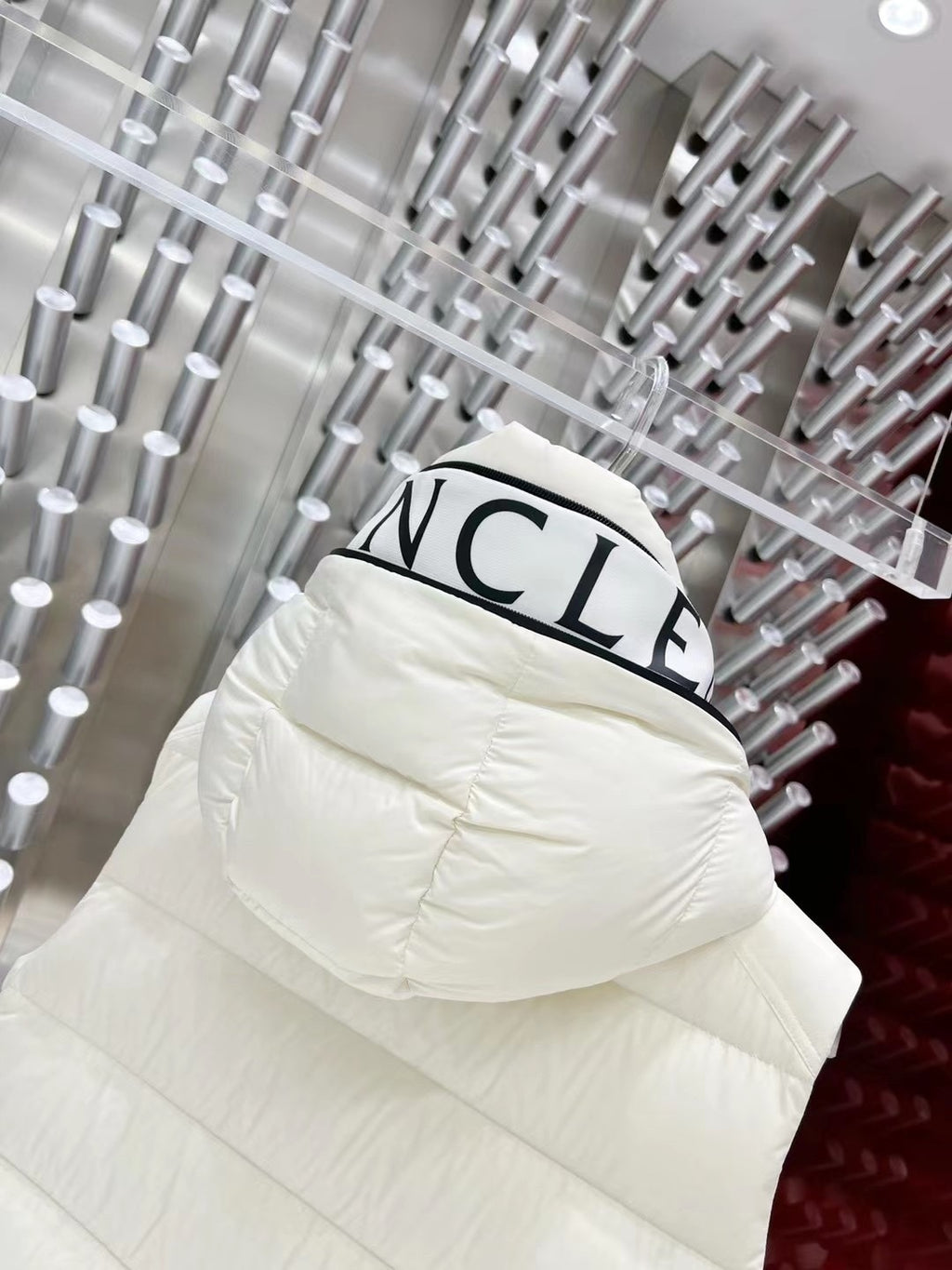 Moncler Men's White Hooded Down Vest – Sleeveless Puffer Jacket