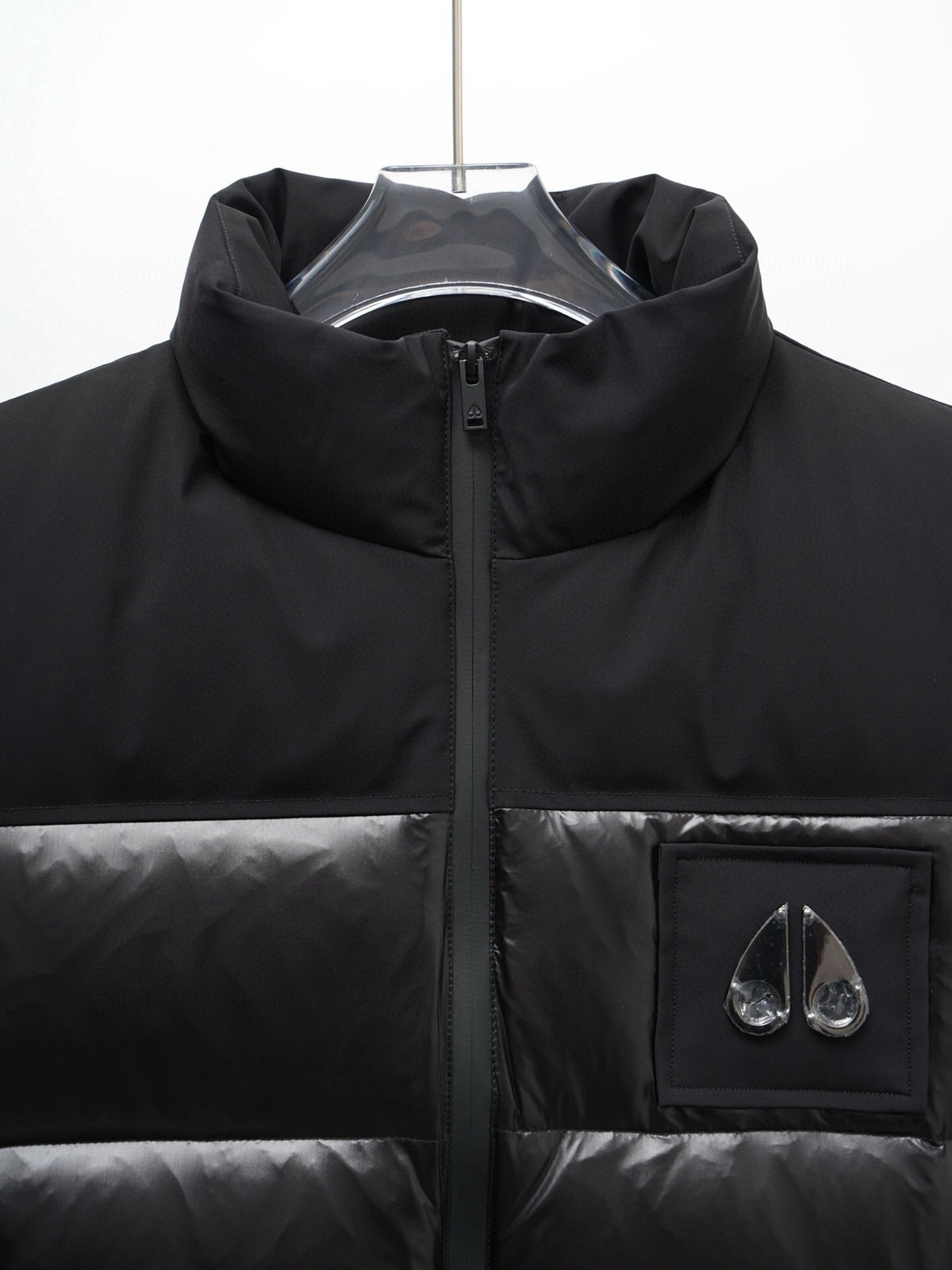 Moose Knuckles Men's Black Down Vest – Sleeveless Puffer Jacket