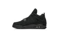 Air Jordan 4 Retro 'Black Cat' 2020 – All-Black Stealth Sneaker with Matte Nubuck & Visible Air Unit
