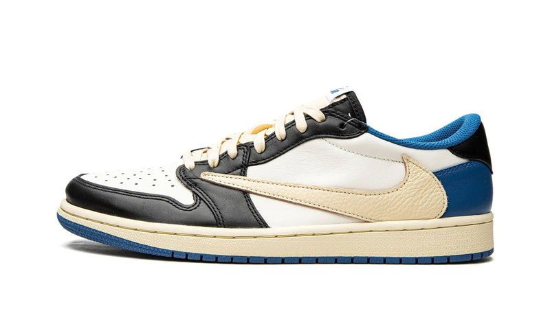 Travis Scott x Fragment x Air Jordan 1 Low OG SP – Triple Collab Grail with Reverse Swoosh & Lightning Bolt