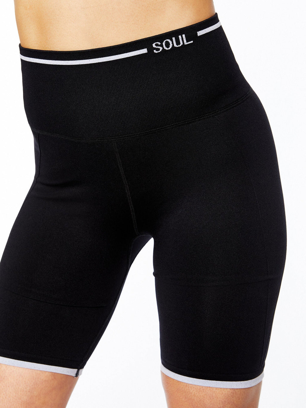 Black/White Bike Short Kit