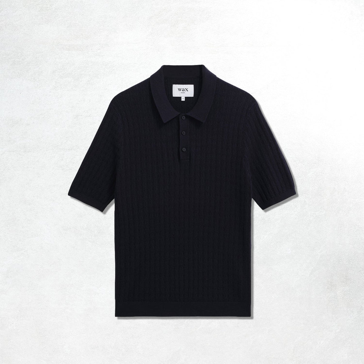 Wax London Naples SS Polo Retro Diamond: Navy