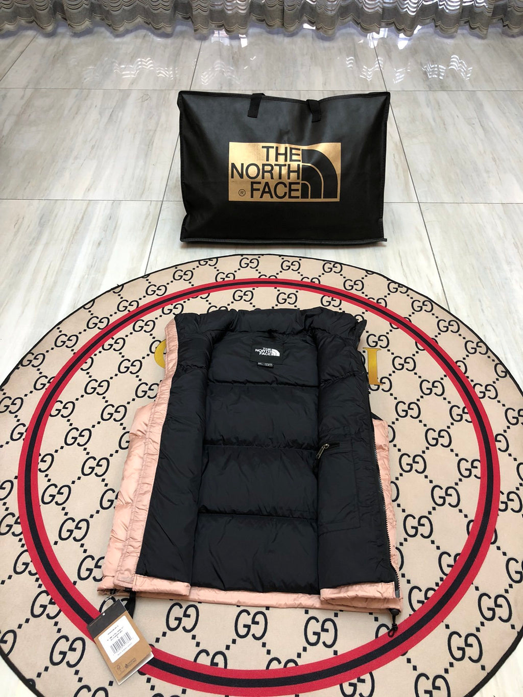 The North Face Women's Pink Down Vest – 1996 Retro Nuptse Sleeveless Puffer Jacket