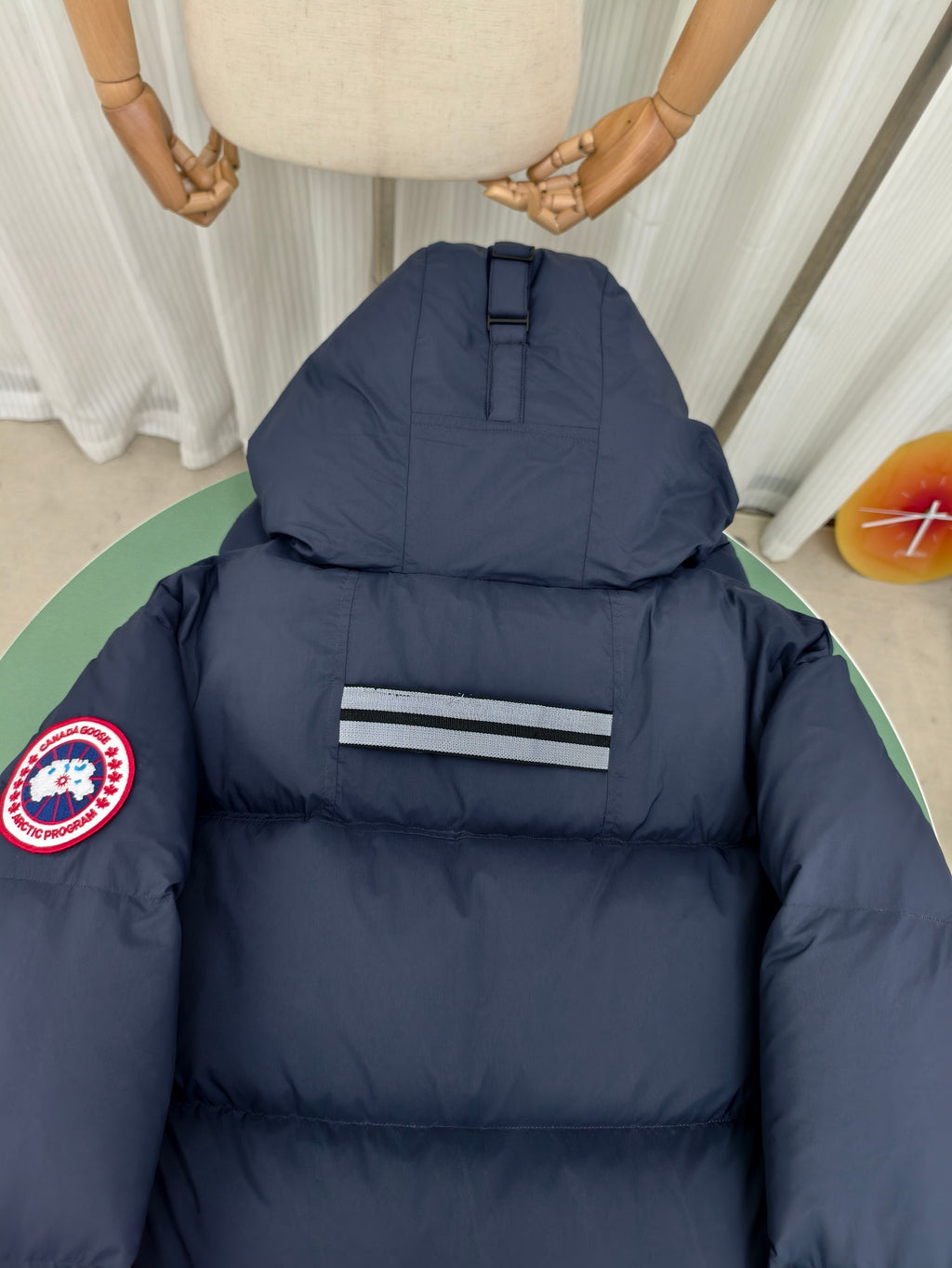 Canada Goose Men's Navy Blue Hooded Puffer Jacket – Arctic Program Oversized Down Jacket