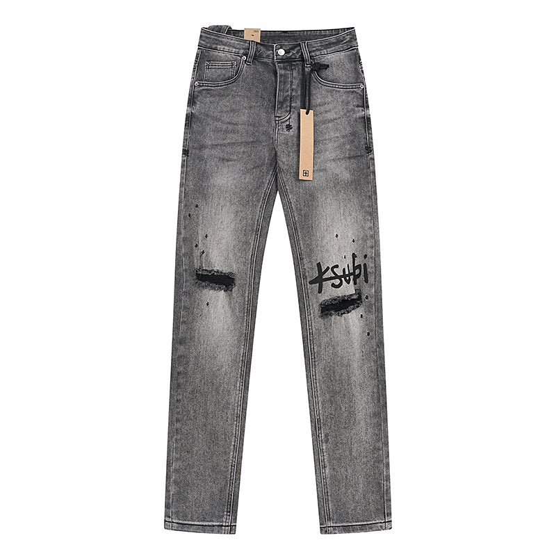 Ksubi Royalty Heroism Gray Wash Slim Jeans
