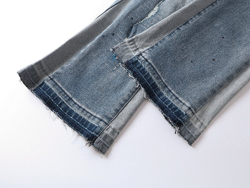 Purple Brand Distressed Washed Denim Jeans