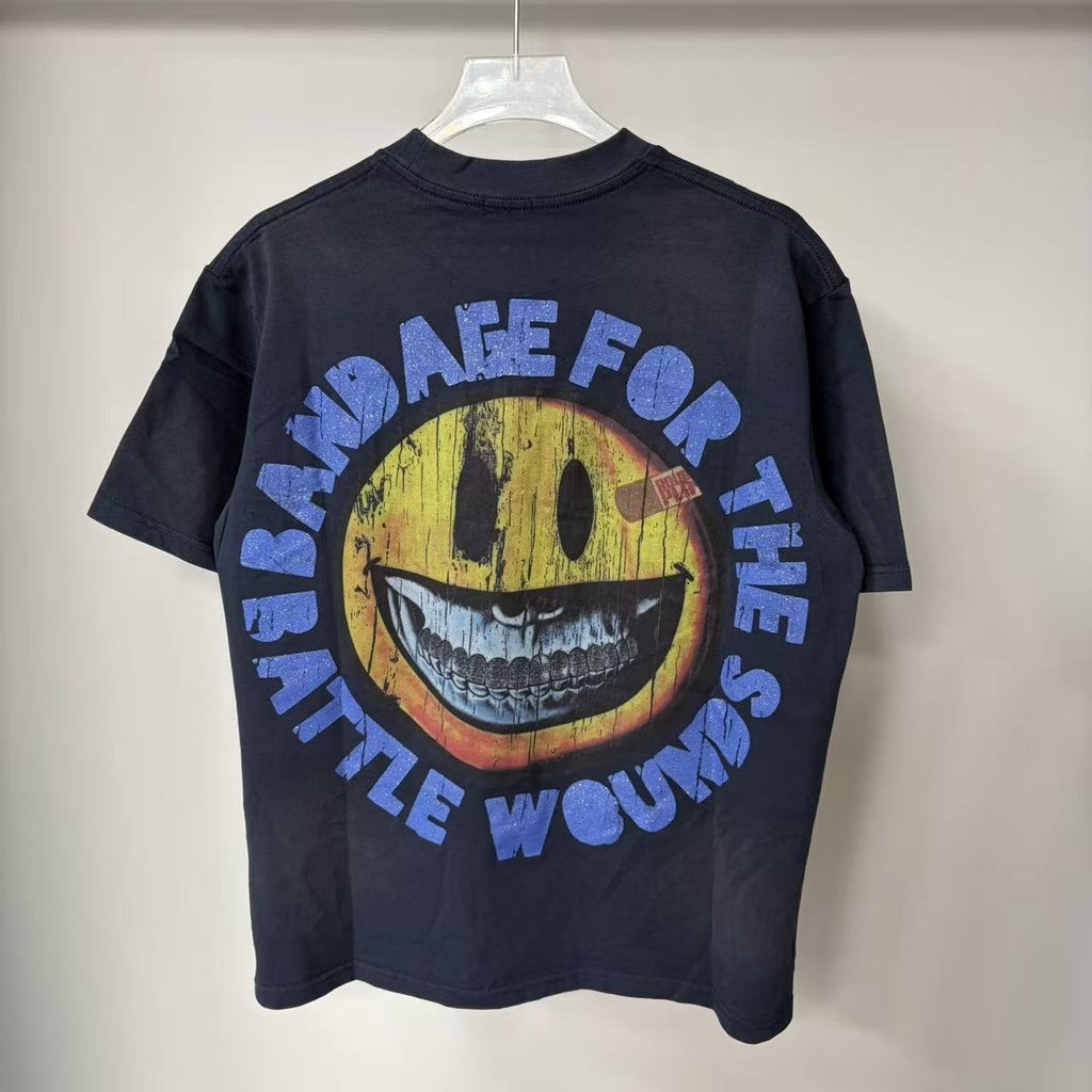 Rough Play Bandage Smile Graphic T-Shirt