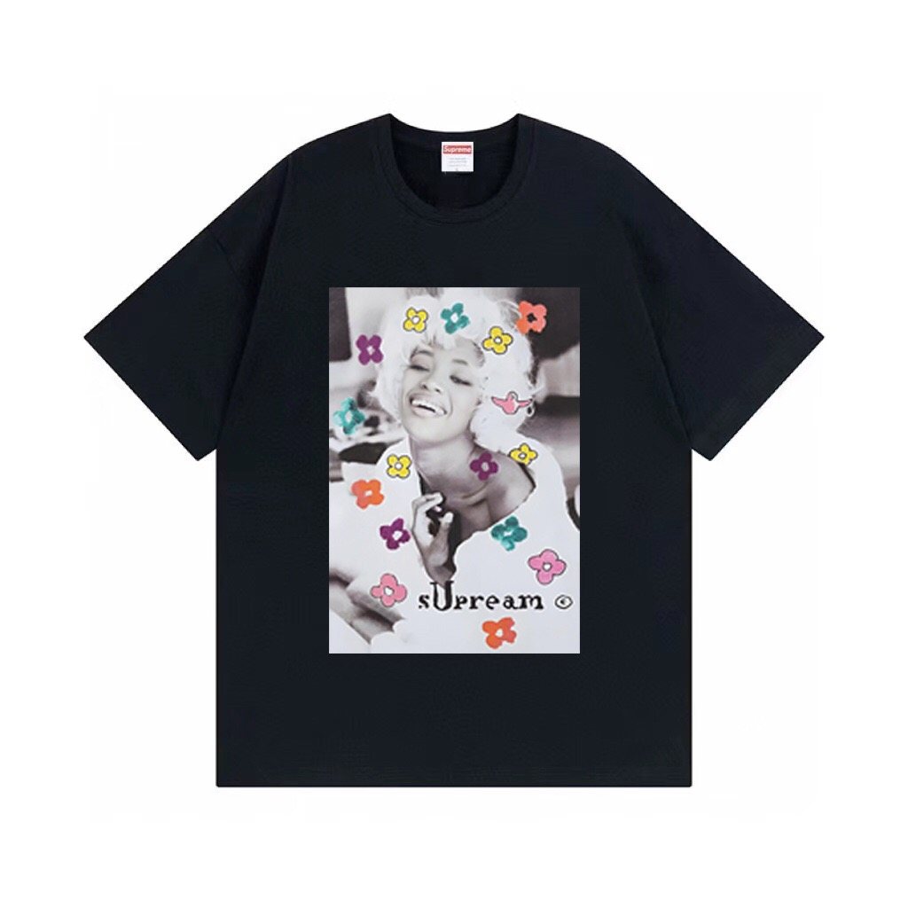 Supreme Naomi Portrait Floral Graphic T-Shirt