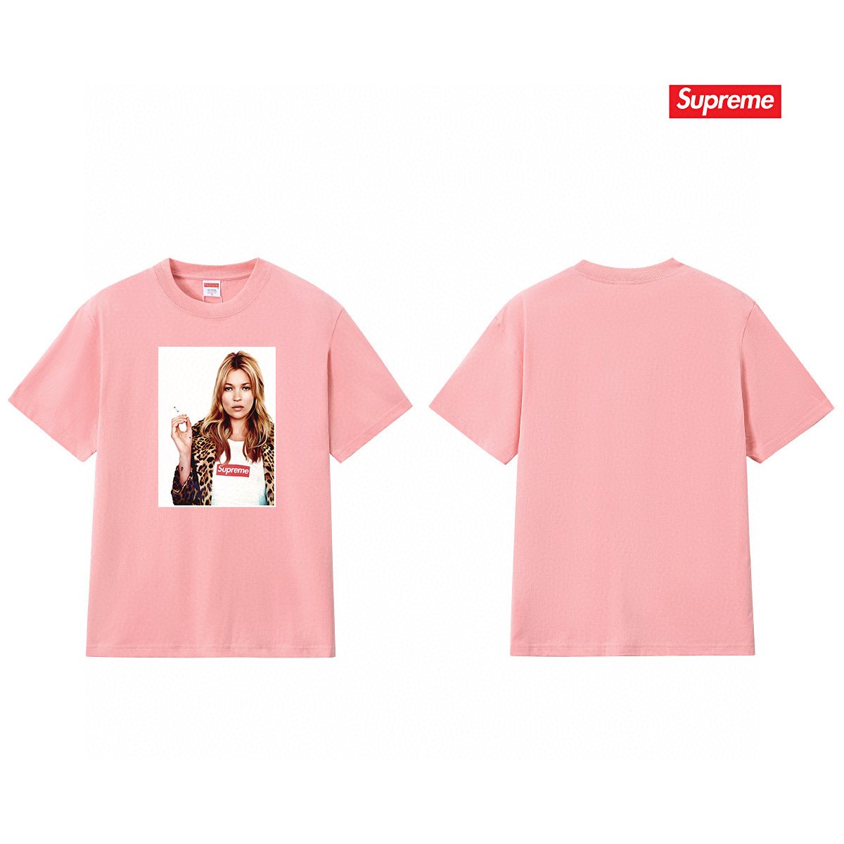 Supreme Kate Moss Portrait Graphic T-Shirt