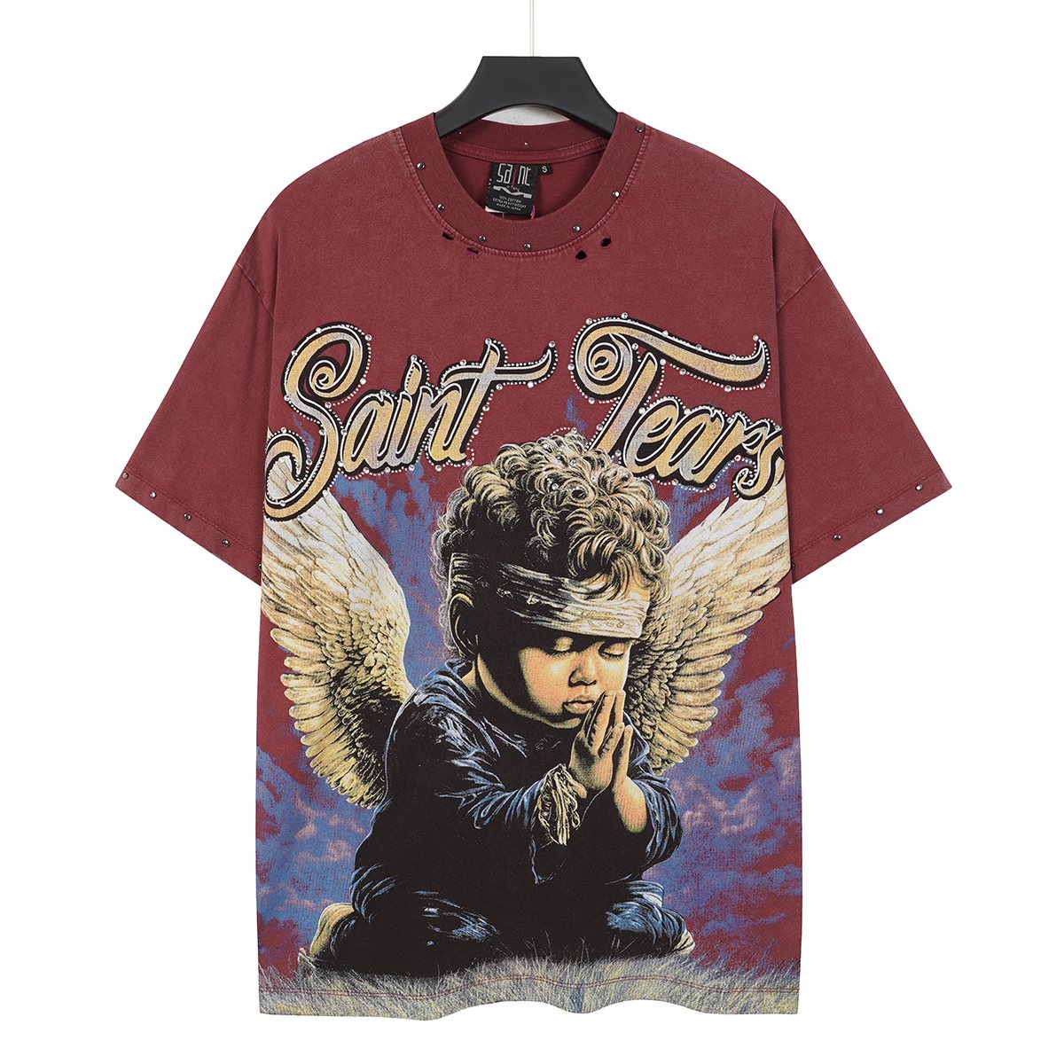 SAINT Tears Angel Graphic Short-Sleeve T-Shirt