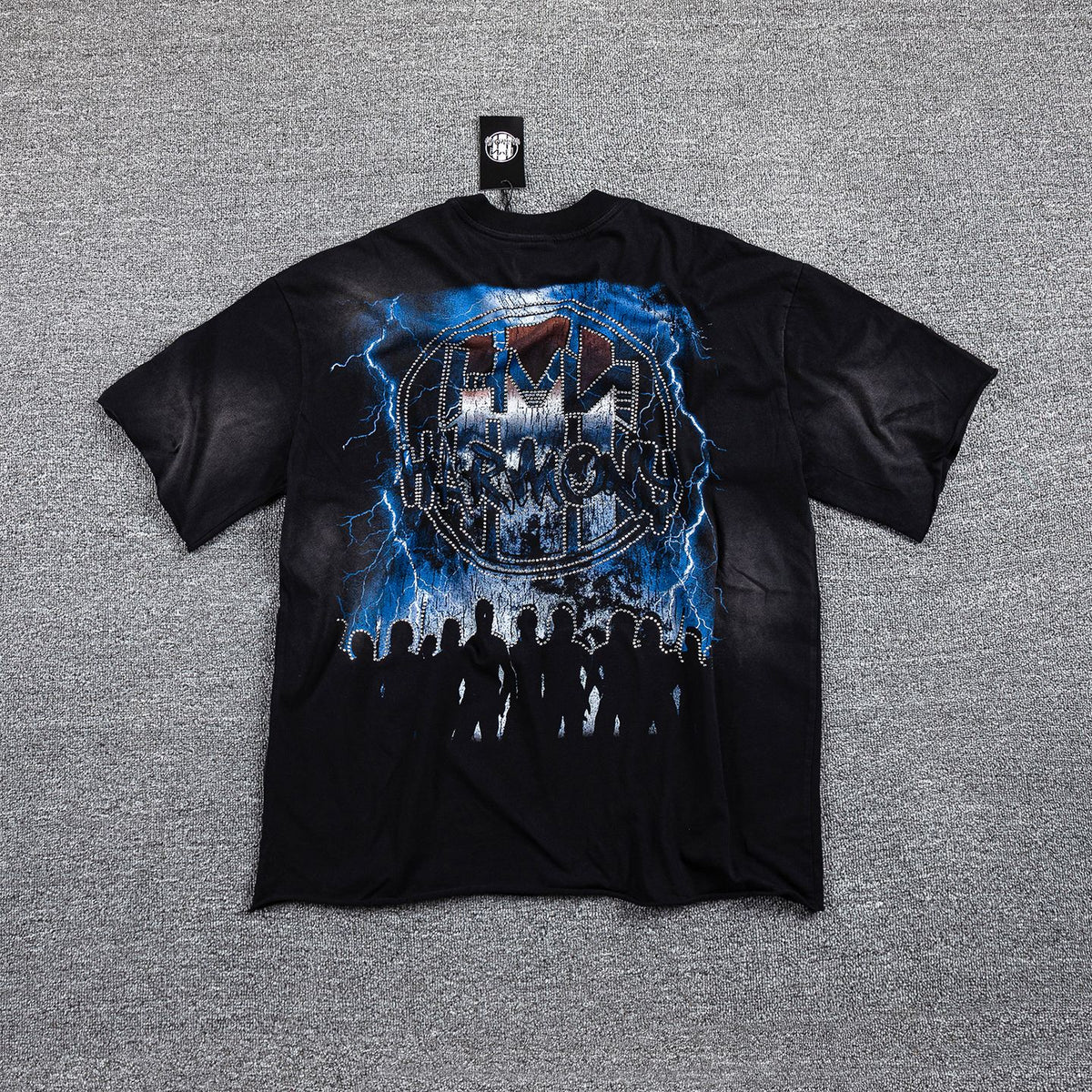 HARMONY Black Front & Back Graphic T-Shirt