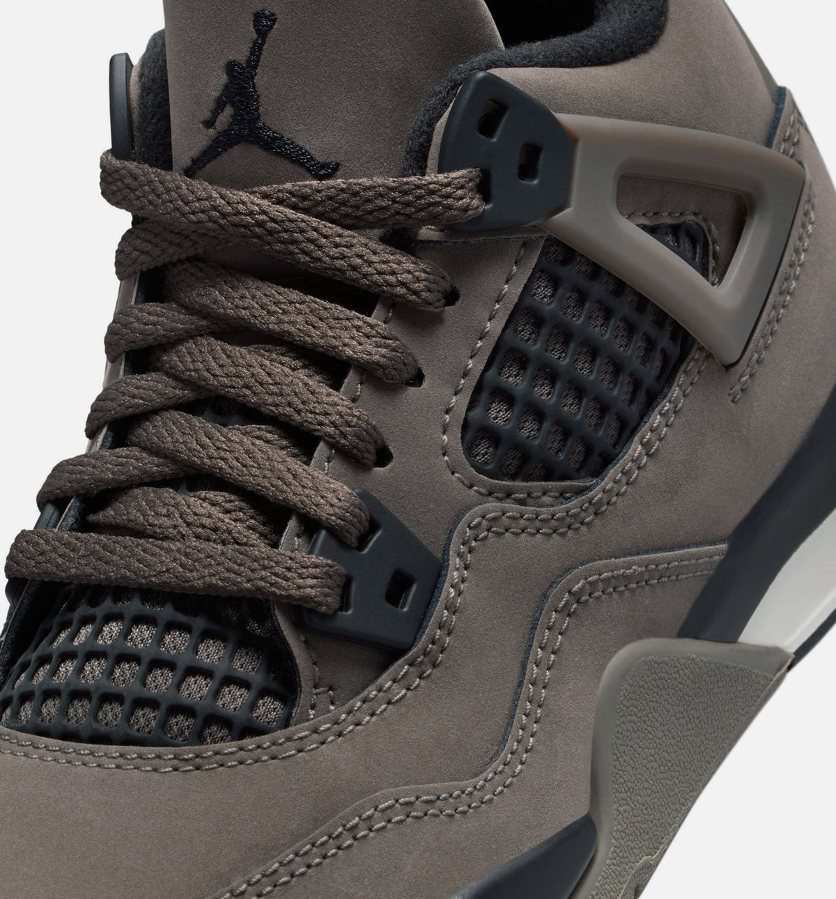 Air Jordan 4 Retro Cave Stone and Black | Preschool Lifestyle Shoe | Cave Stone/Black/Moon Fossil