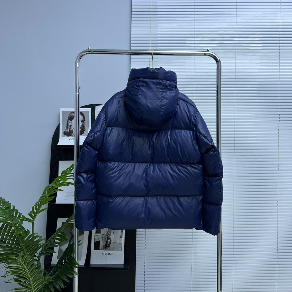Canada Goose Men's Navy Blue Hooded Down Jacket – Arctic Program Oversized Puffer Jacket