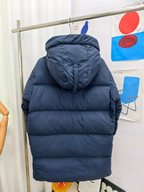 Canada Goose Men's Navy Blue Hooded Puffer Jacket – Arctic Program Oversized Down Jacket