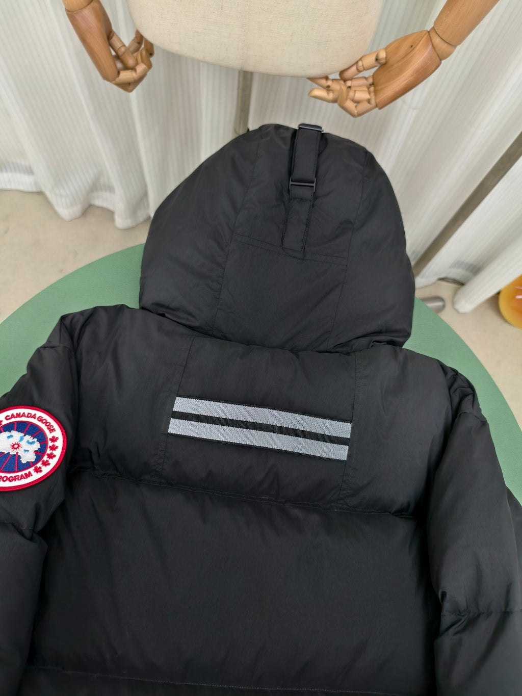 Canada Goose Men's Black Hooded Puffer Jacket – Arctic Program Oversized Down Jacket