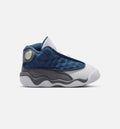 Air Jordan 13 Retro Navy & Flint Grey Infant/Toddler Lifestyle Shoes - Navy/University Blue/Flint Grey/White