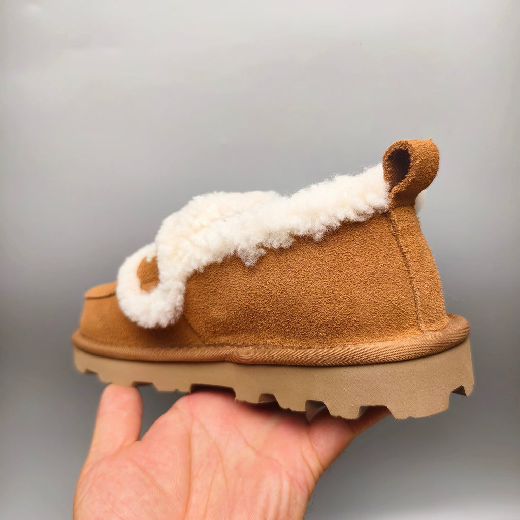 Chestnut Full-Wrap Big Logo Casual Sneakers — New Arrival | In Stock