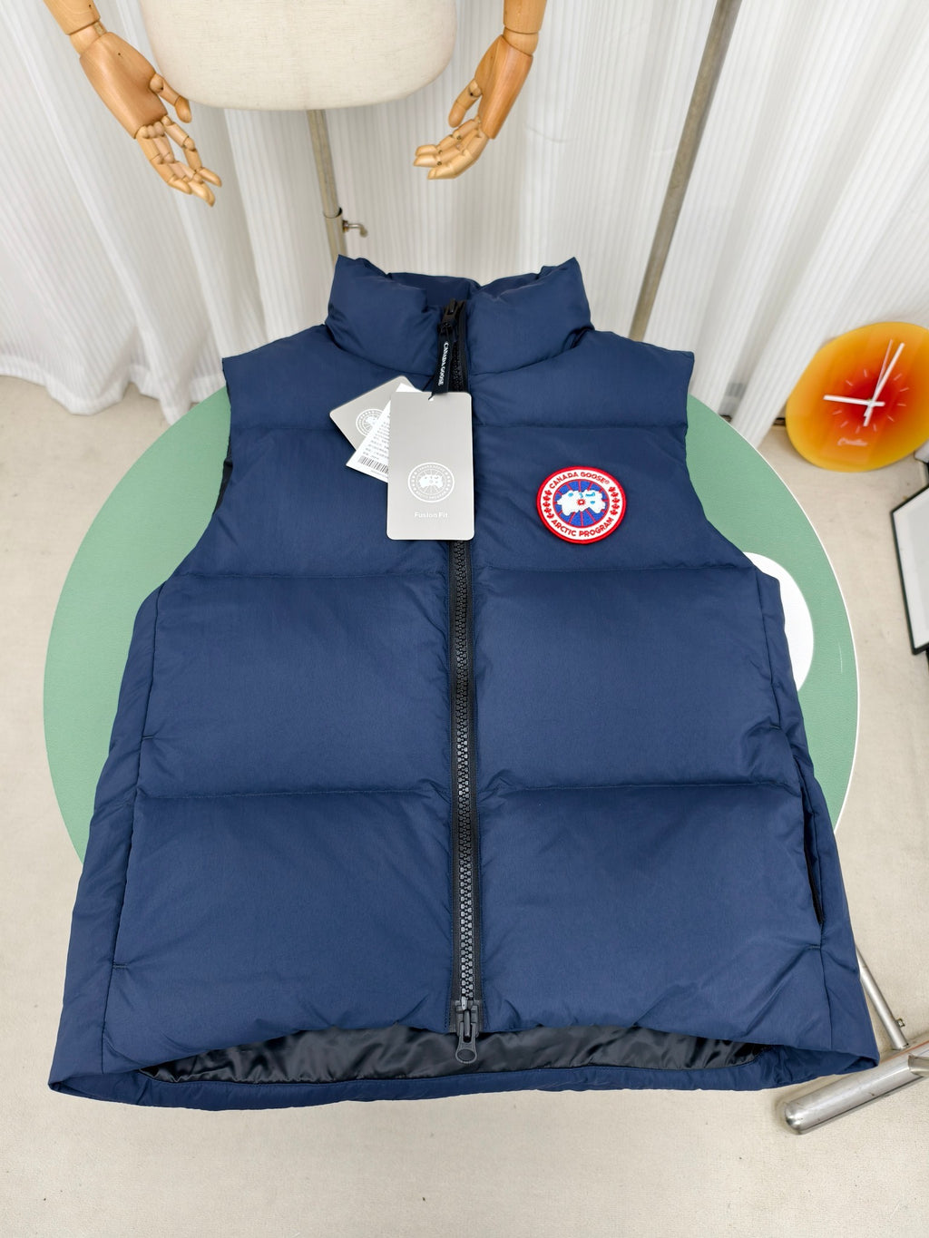 Canada Goose Men's Navy Blue Down Vest – Lightweight Insulated Sleeveless Jacket