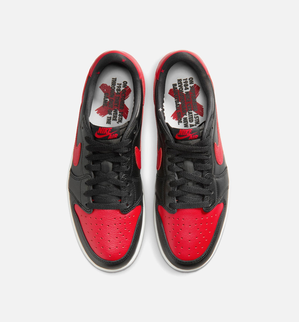 Air Jordan 1 Retro Low OG "Banned" Men's Shoe – Black/Black/Varsity Red/Summit White